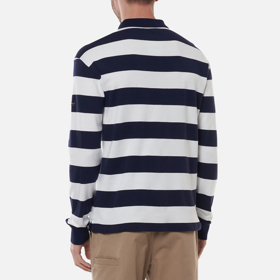 Мужской лонгслив Armor-Lux Rugby Polo Pleuven Navire Navy/White