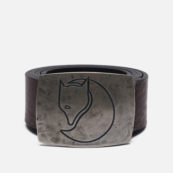 Ремень Fjallraven Murena Silver Leather Leather Brown