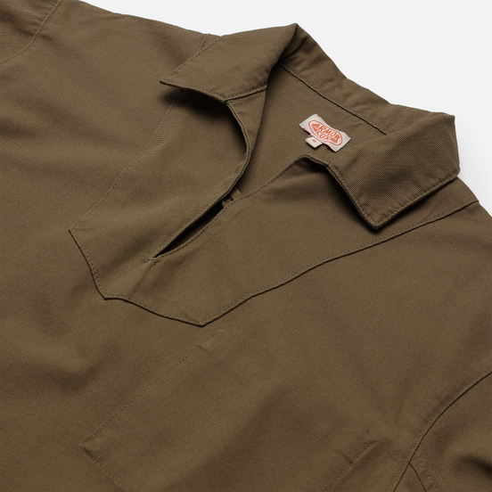Мужская рубашка Armor-Lux Heritage Fishermans Smock Overshirt Fern Khaki