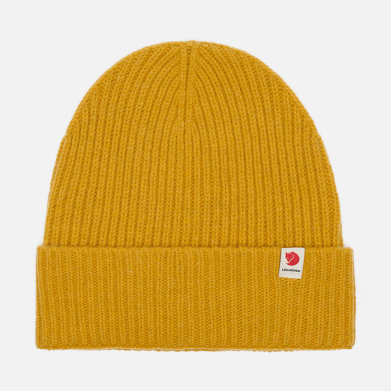 Шапка Fjallraven Logo Tab Mustard Yellow