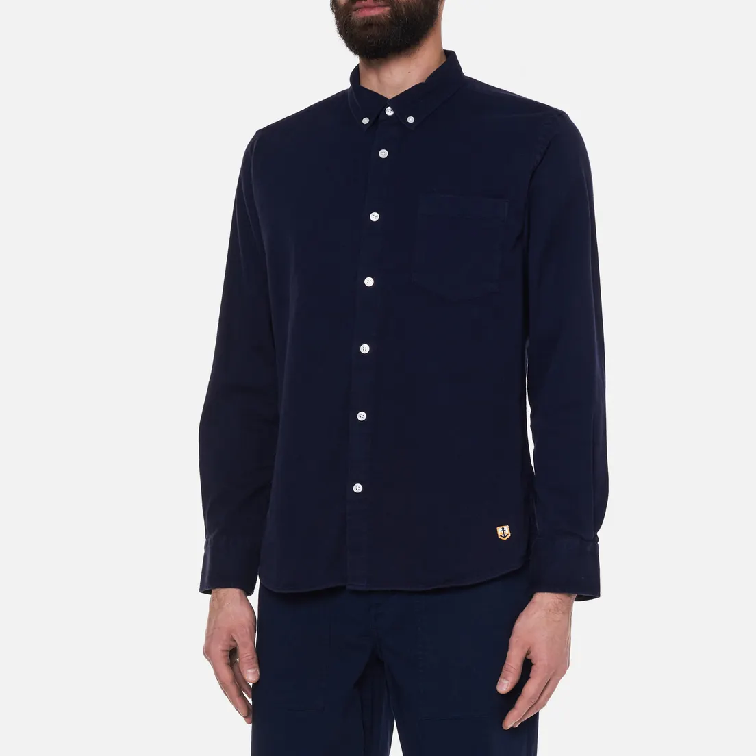 Armor-Lux Мужская рубашка Flanel Plain Straight Fit