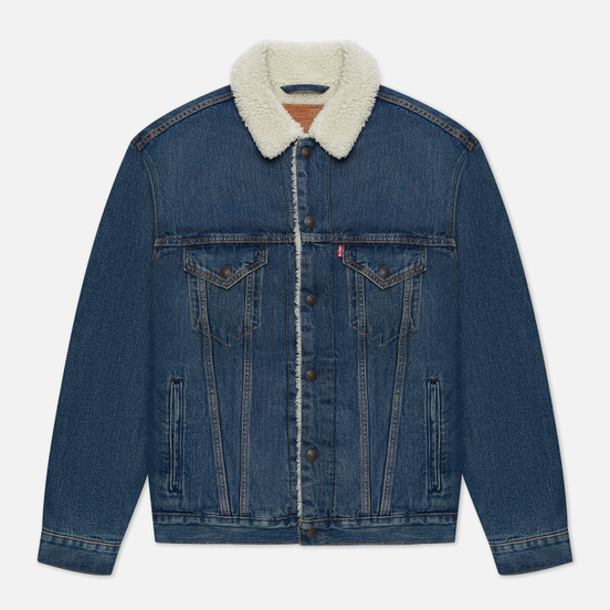 Мужская джинсовая куртка Levi's Vtg Fit Sherpa Dark Blue