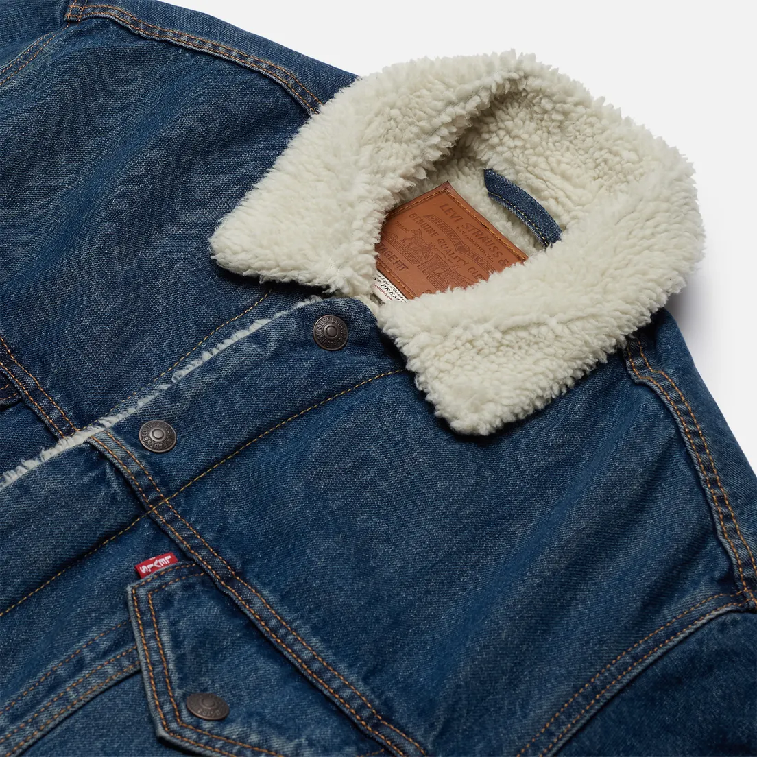 Levi's Мужская джинсовая куртка VTG Fit Sherpa