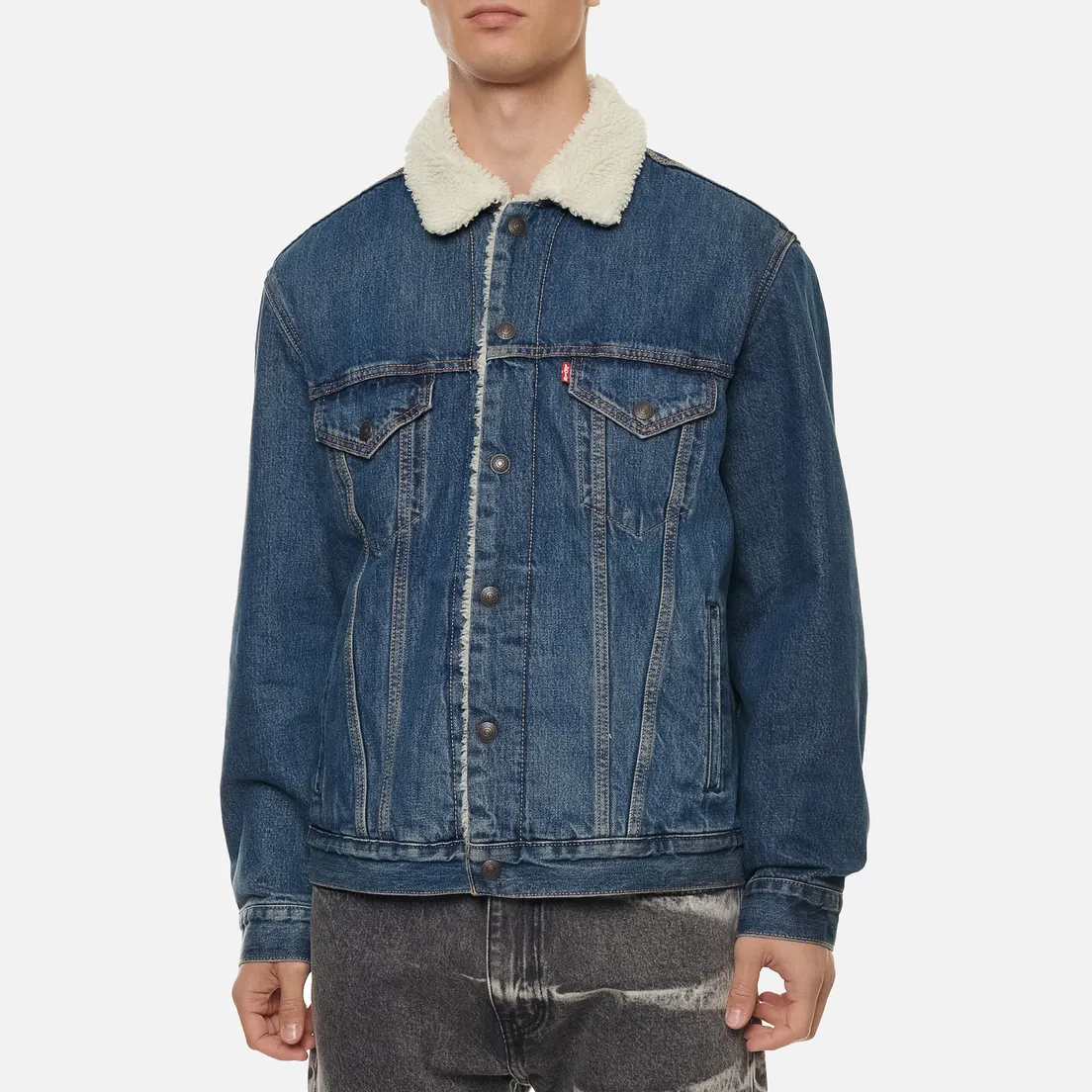 Levi's Мужская джинсовая куртка VTG Fit Sherpa