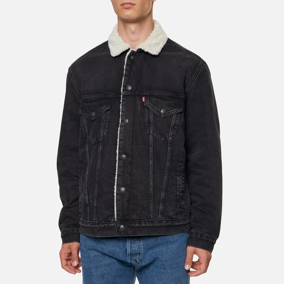 Levi's Мужская джинсовая куртка VTG Fit Sherpa