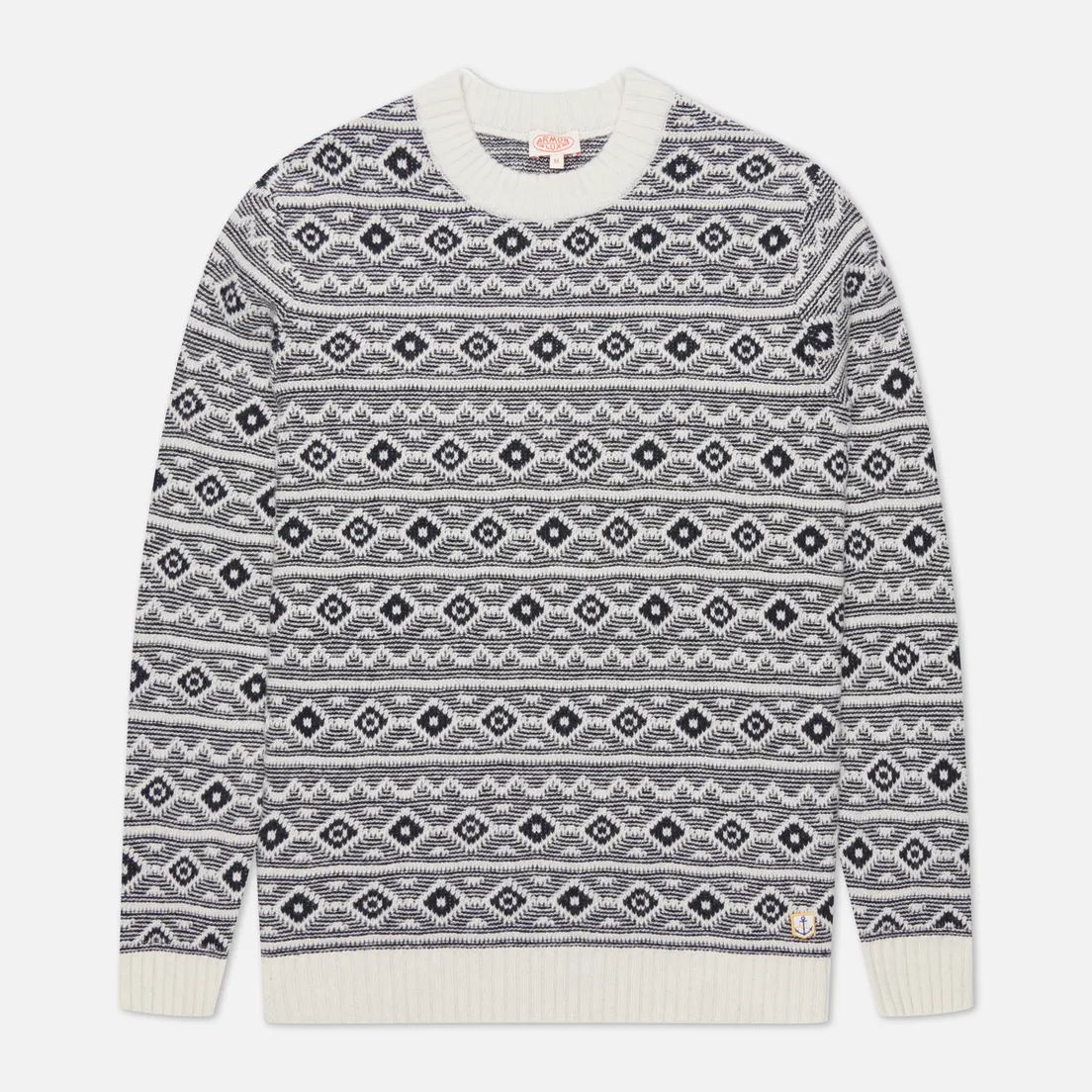 Armor-Lux Мужской свитер Heritage Jacquard Wool Crew Neck