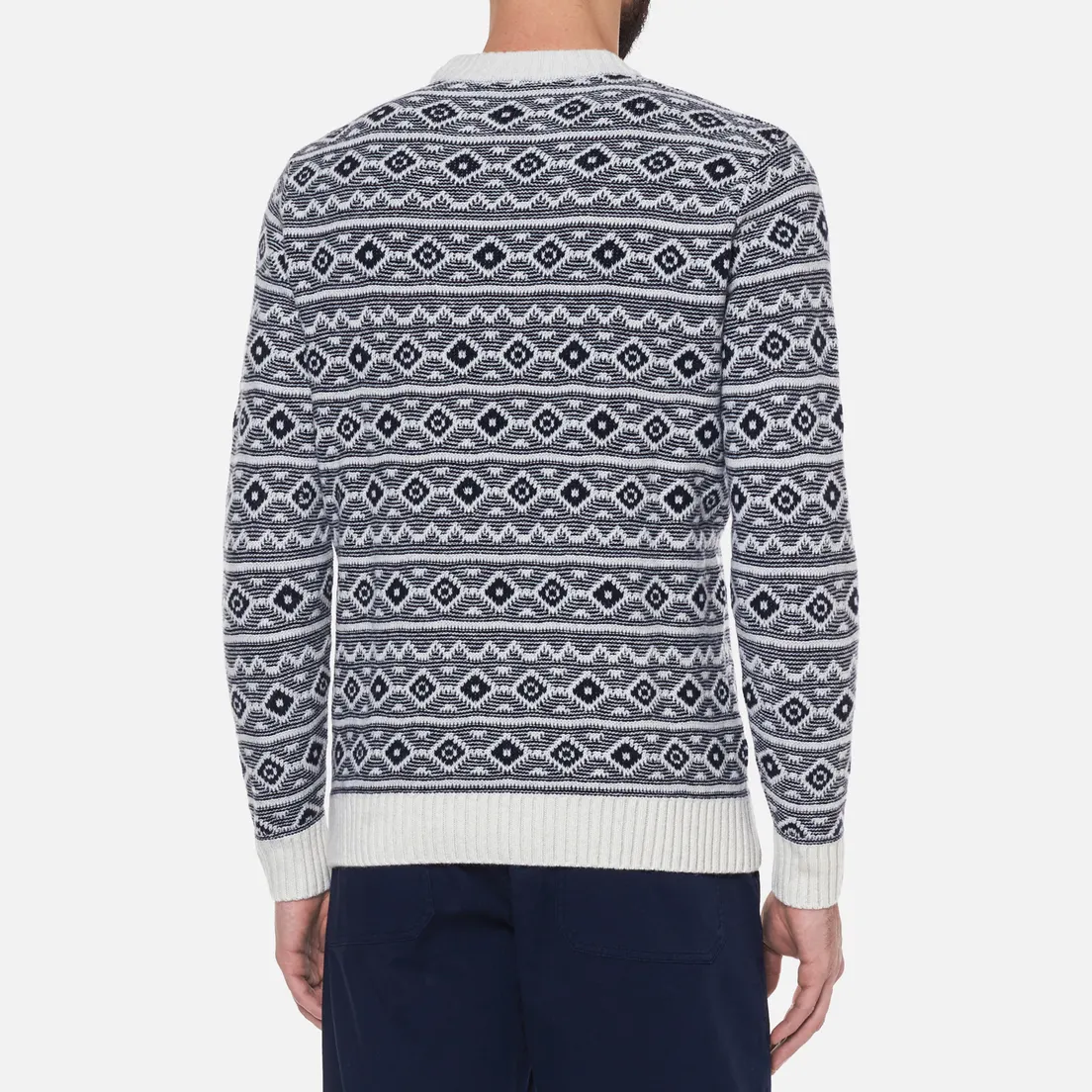 Armor-Lux Мужской свитер Heritage Jacquard Wool Crew Neck
