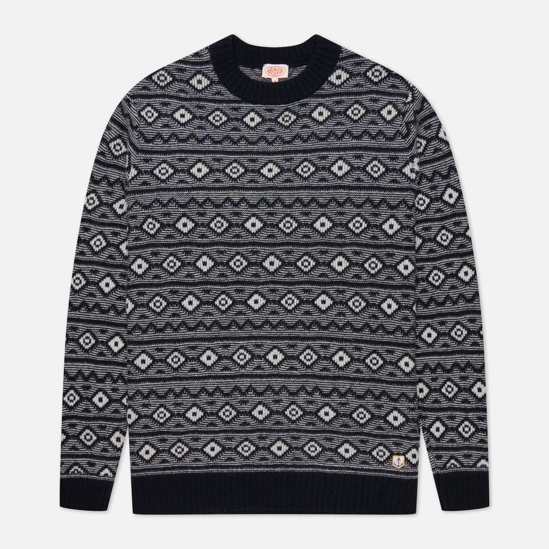 Armor-Lux Мужской свитер Heritage Jacquard Wool Crew Neck