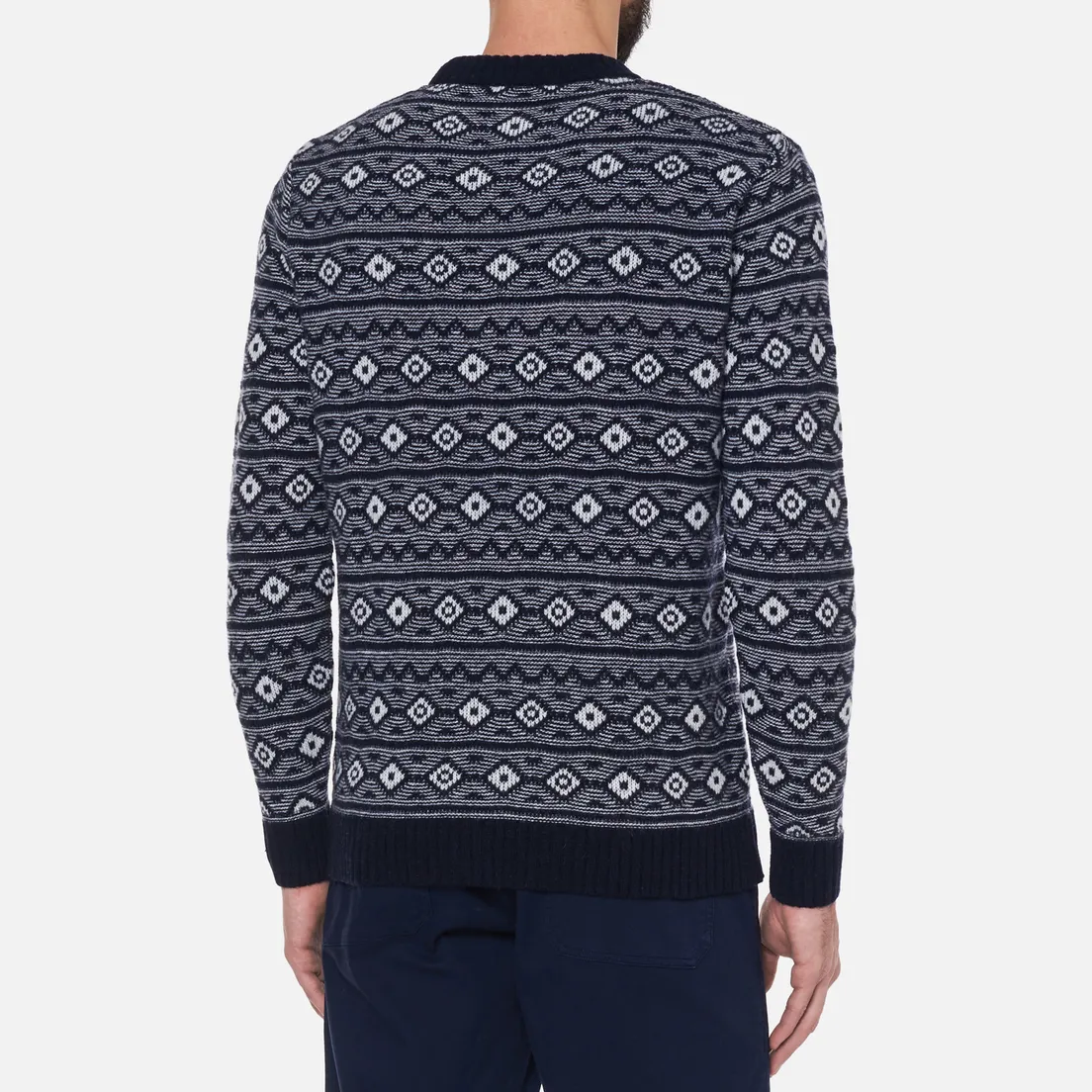 Armor-Lux Мужской свитер Heritage Jacquard Wool Crew Neck