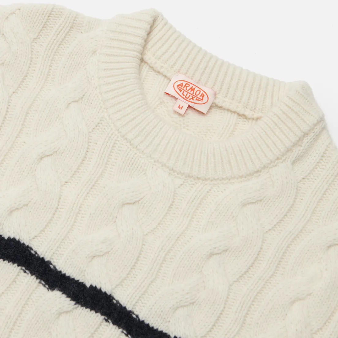 Armor-Lux Мужской свитер Heritage Striped Wool Crew Neck