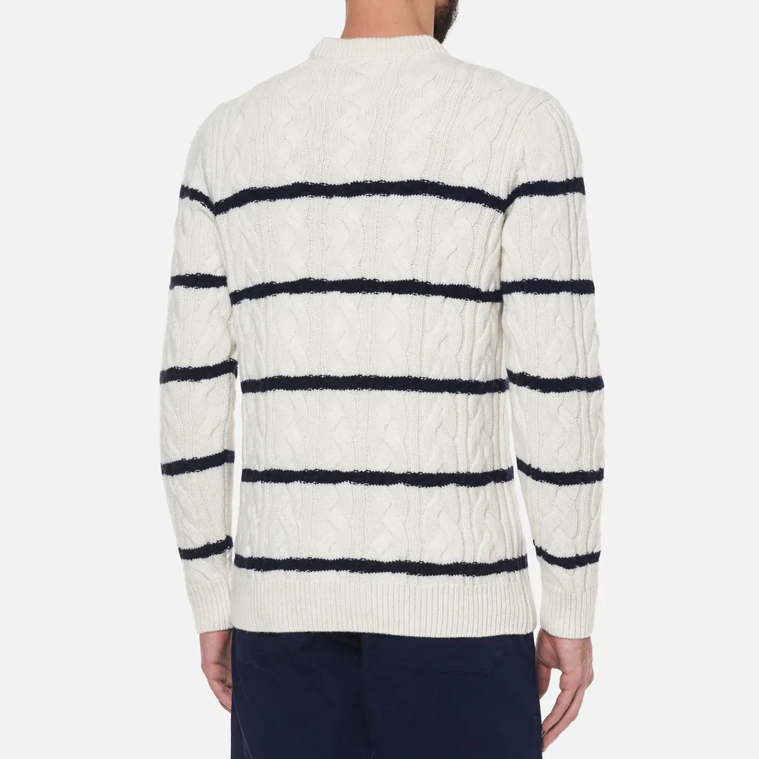 Armor-Lux Мужской свитер Heritage Striped Wool Crew Neck