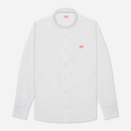 Мужская рубашка Armor-Lux Heritage Logo Oxford Straight Fit, цвет белый, размер XL