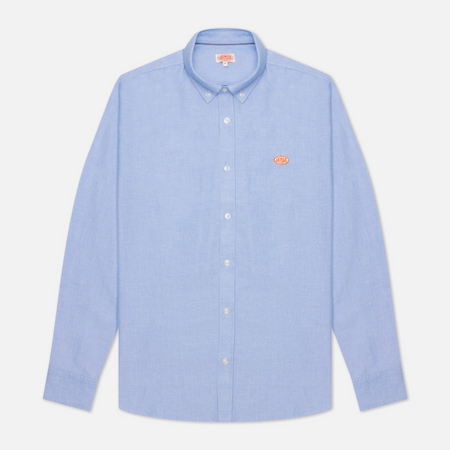 Мужская рубашка Armor-Lux Heritage Logo Oxford Straight Fit, цвет голубой, размер M