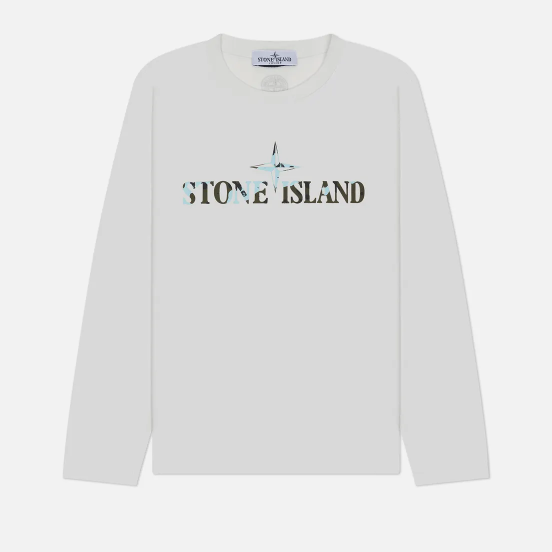 Stone Island Junior Детский лонгслив Season 79 Underwater Camo Print