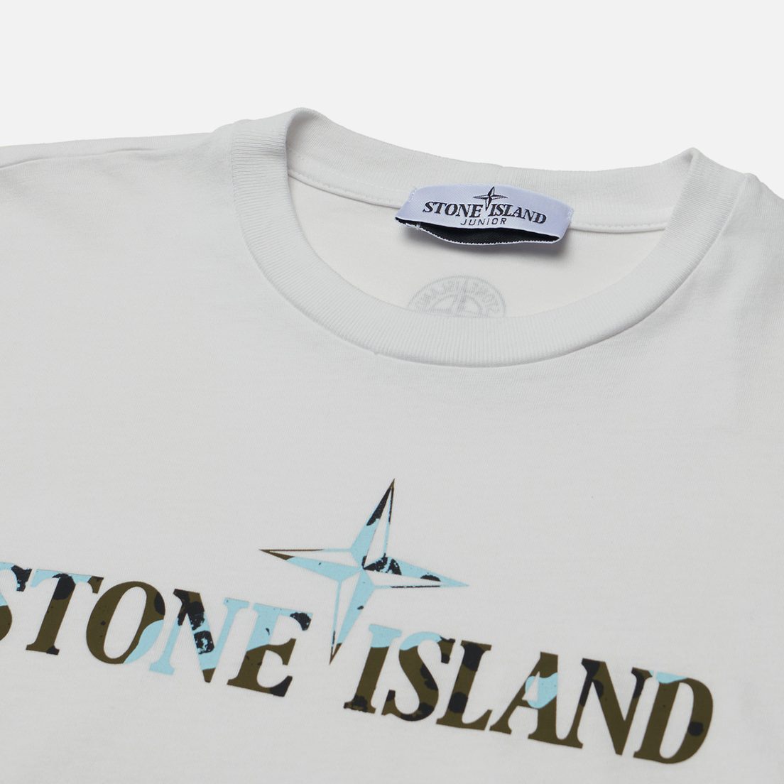 Stone Island Junior Детский лонгслив Season 79 Underwater Camo Print