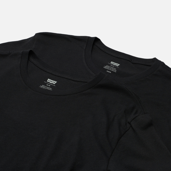 Комплект мужских футболок Levi's 2 Pack Slim Crewneck Black/Black