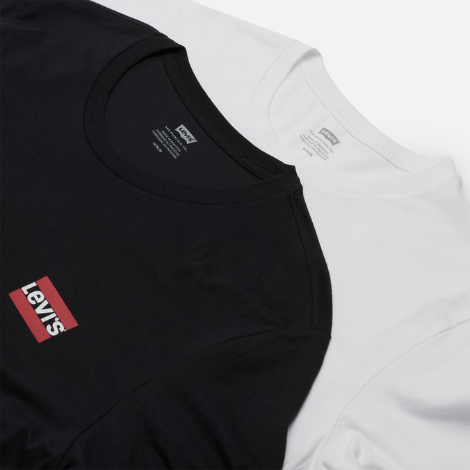 Комплект мужских футболок Levi's, цвет комбинированный, размер S 79681-0000 2-Pack Crewneck Graphic - фото 2