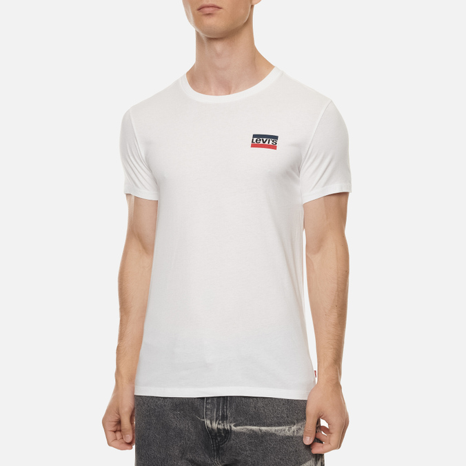 Комплект мужских футболок Levi's, цвет комбинированный, размер S 79681-0000 2-Pack Crewneck Graphic - фото 3