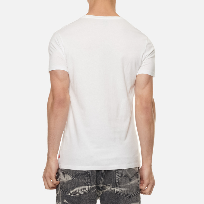 Комплект мужских футболок Levi's, цвет комбинированный, размер S 79681-0000 2-Pack Crewneck Graphic - фото 4