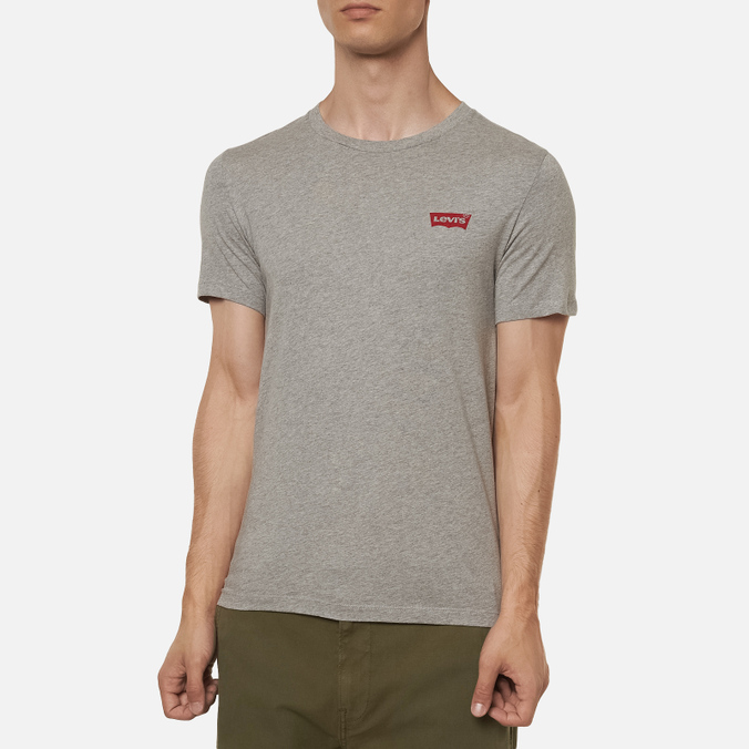 Комплект мужских футболок Levi's, цвет комбинированный, размер S 79681-0001 2-Pack Crewneck Graphic - фото 3