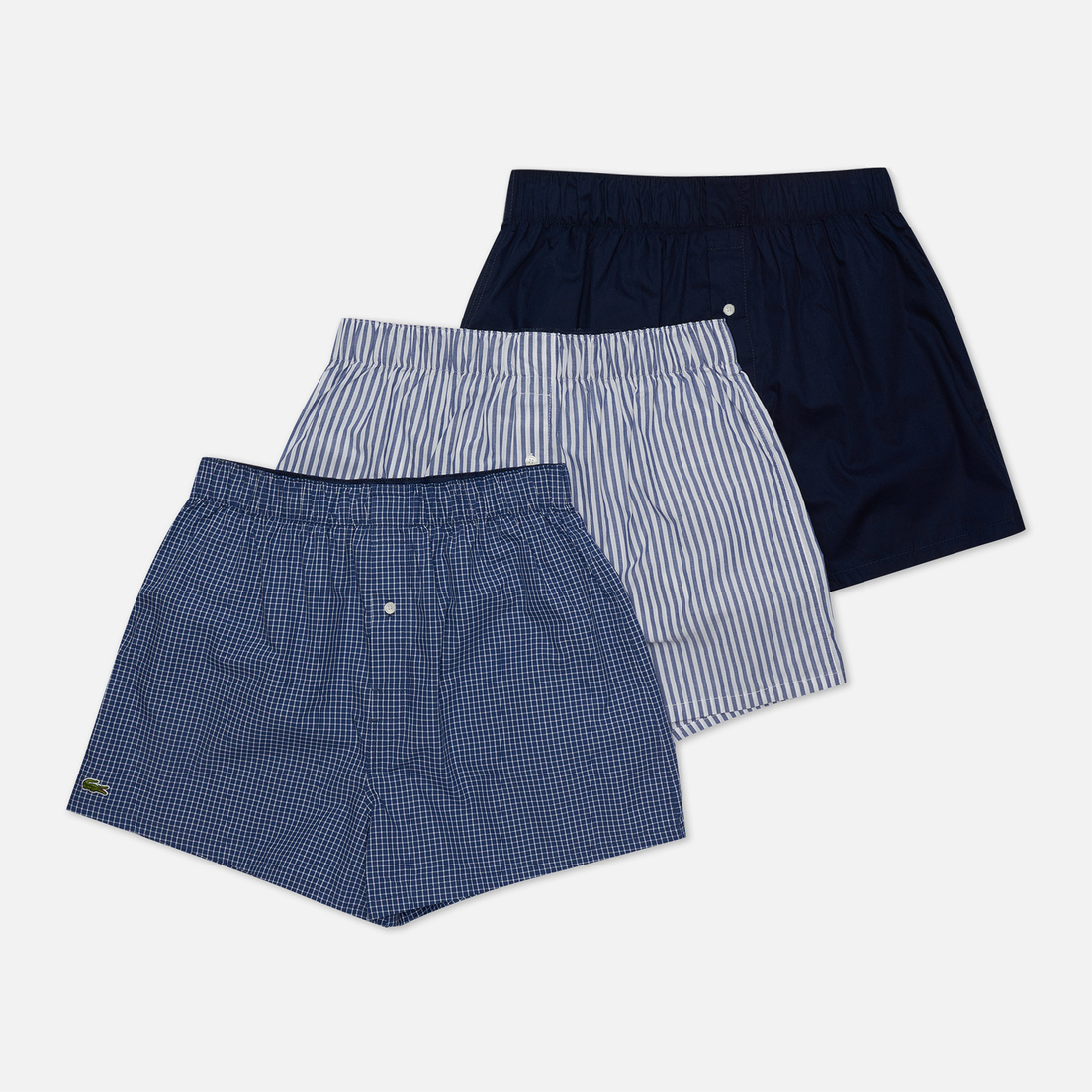 Lacoste Underwear Комплект мужских трусов 3-Pack Authentics Striped Boxer