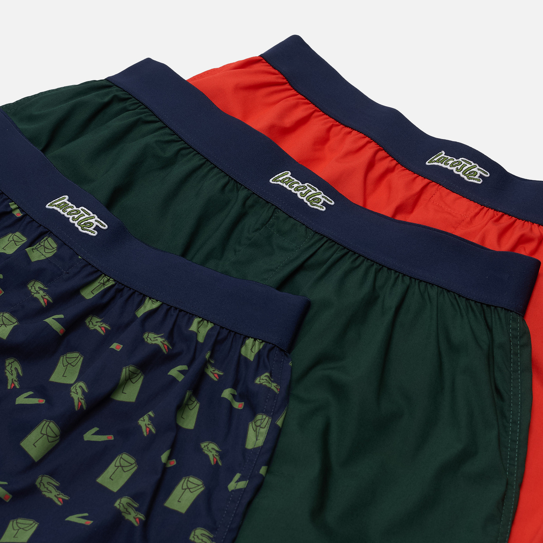 Lacoste Underwear Комплект мужских трусов 3-Pack Boxers Authentic Christmas Edition