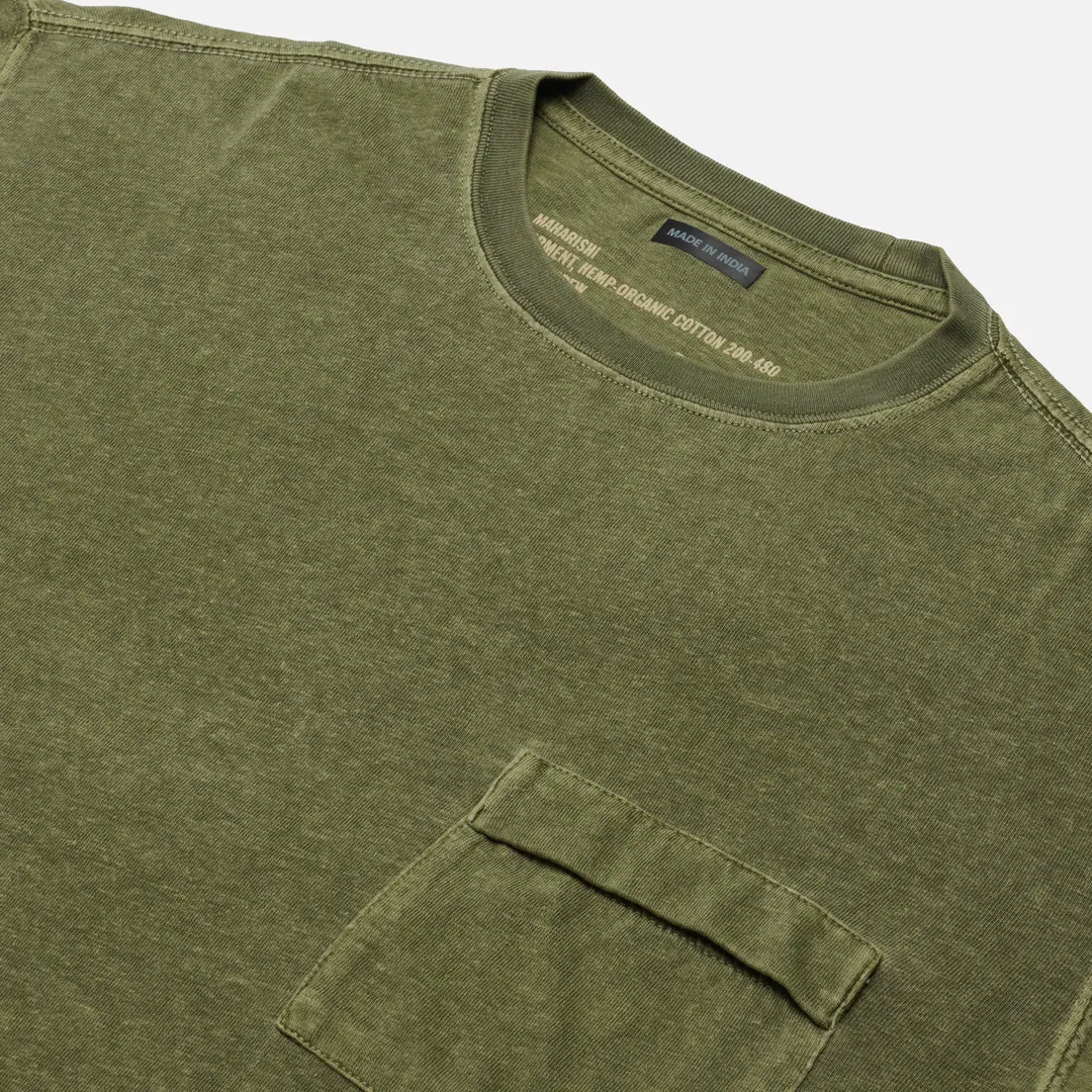 maharishi Мужской лонгслив Hemp Organic Pocket Vintage Stonewashed
