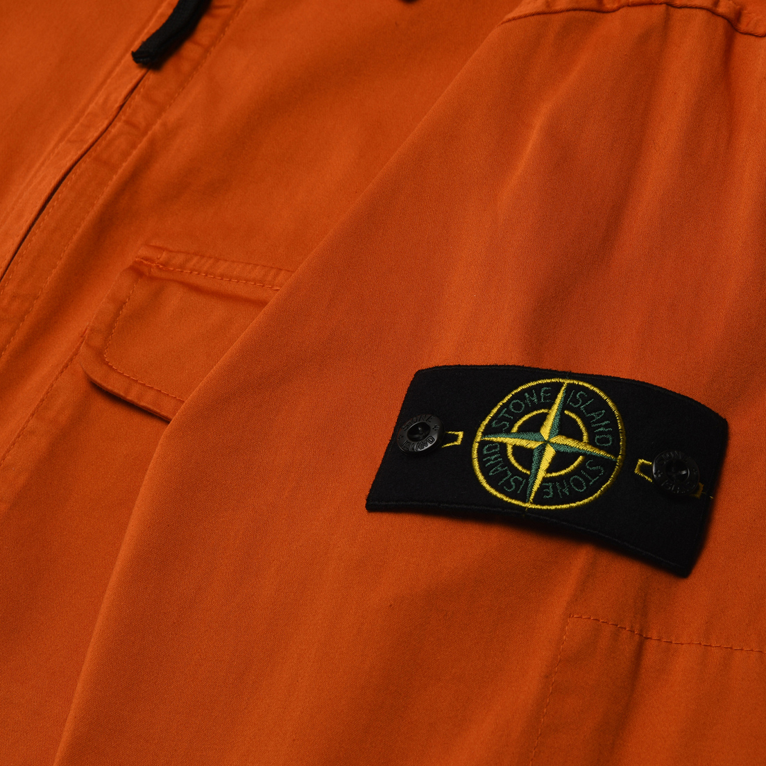 Stone Island Мужская рубашка Stretch Cotton Satin Garment Dyed Overshirt