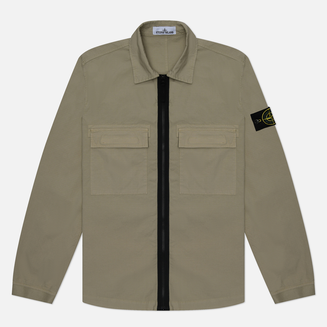 Stone Island Мужская рубашка Cotton Ripstop Garment Dyed Overshirt