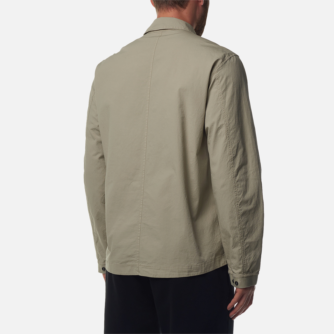 Stone Island Мужская рубашка Cotton Ripstop Garment Dyed Overshirt