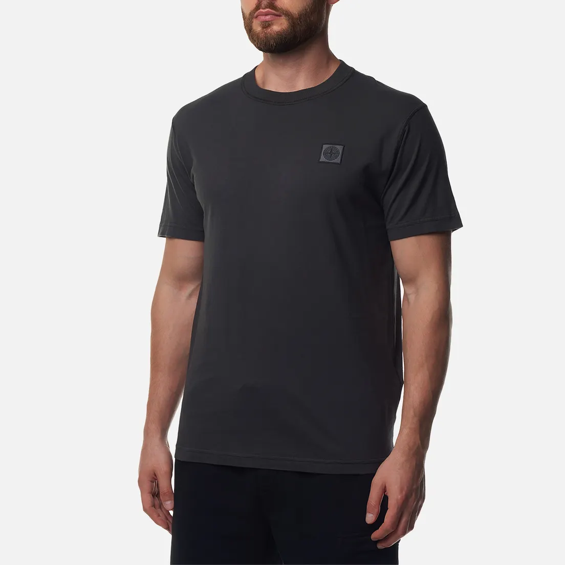 Stone Island Мужская футболка Fissato Compass Patch Logo