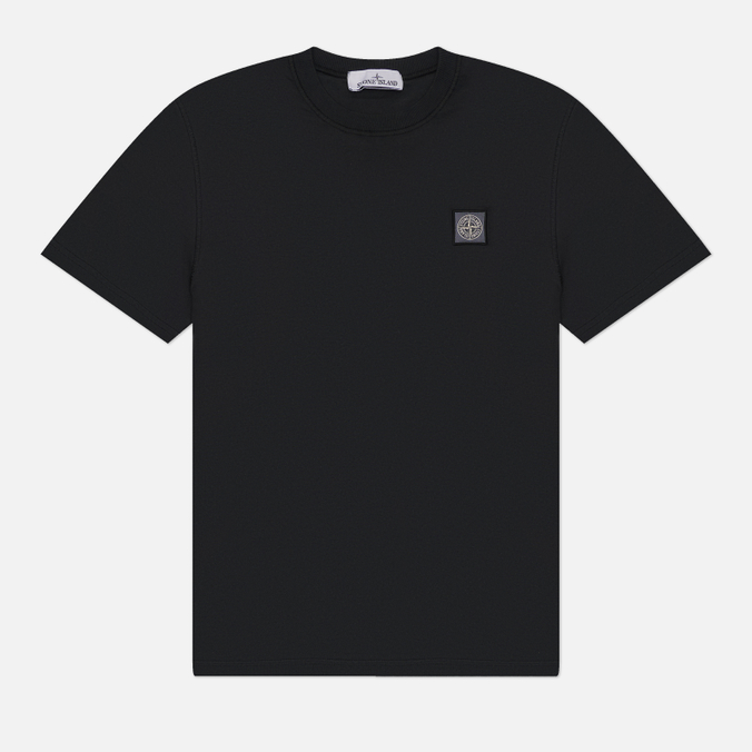 Мужская футболка Stone Island Fissato Compass Patch Logo