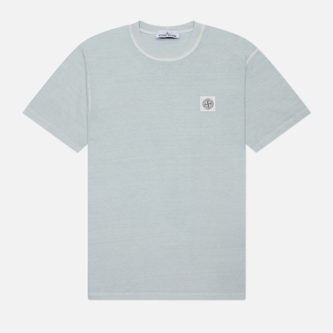 Мужская футболка Stone Island Fissato Compass Patch Logo