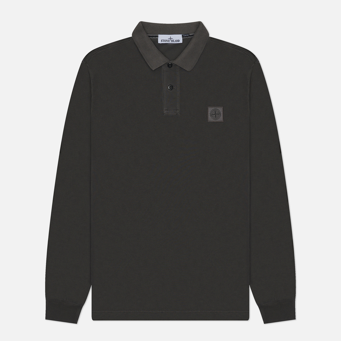 Stone Island Мужской лонгслив Compass Patch Logo Pigment Dye Polo