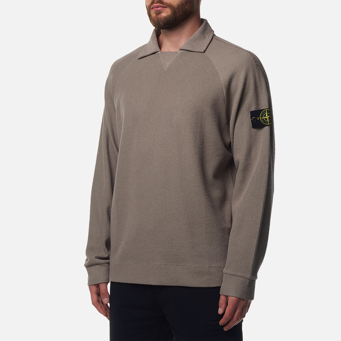 Stone Island Мужская толстовка Garment Dyed Polo Neck