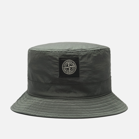 фото Панама stone island nylon metal in econyl, цвет зелёный