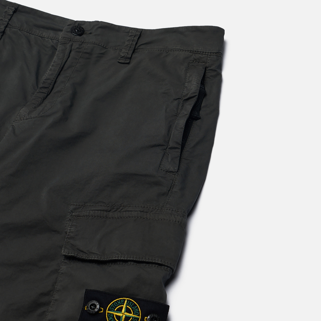 Stone Island Junior Детские брюки Season 80 Heavy Stretch Cotton Canvas Old Effect