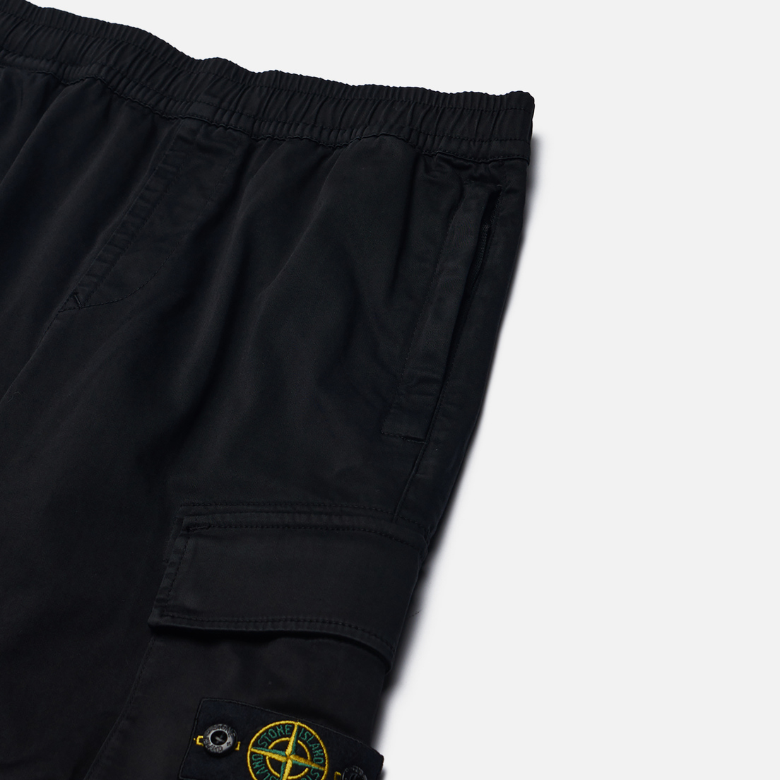 Stone Island Junior Детские брюки Season 80 Stretch Cotton Satin Cargo