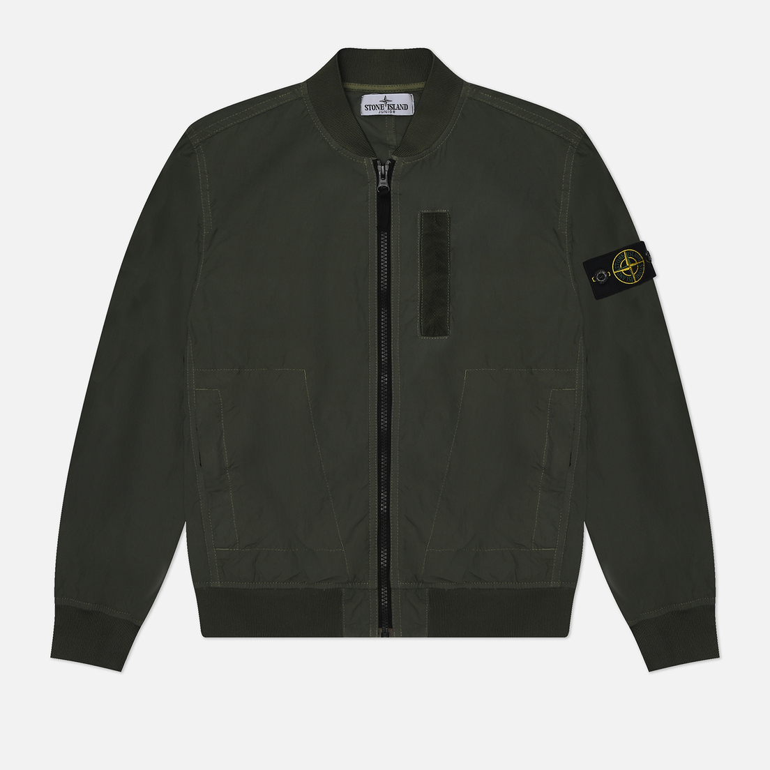 Stone Island Junior Детская куртка бомбер Season 80 Garment Dyed