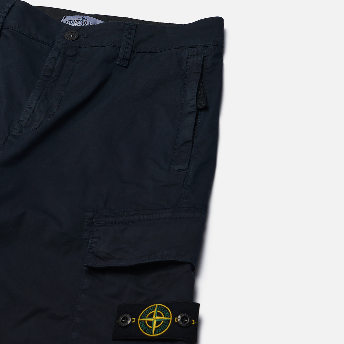 Stone Island Junior Детские шорты Season 80 Heavy Stretch Cotton Canvas Old Effect