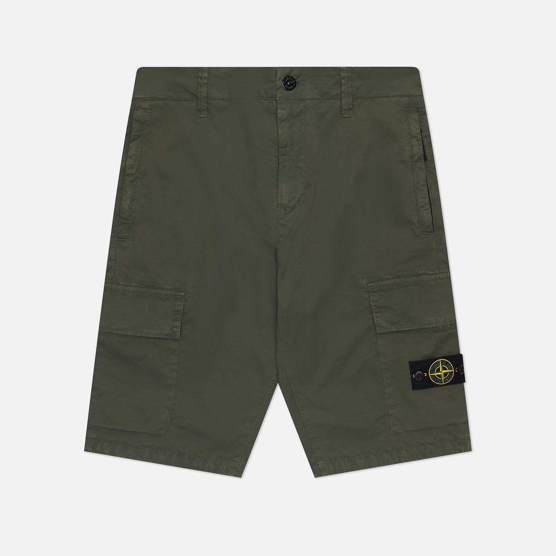 Stone Island Junior Детские шорты Season 80 Heavy Stretch Cotton Canvas Old Effect