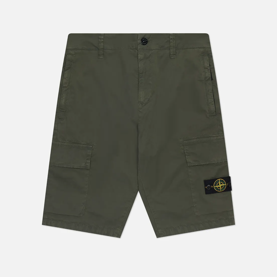 Stone Island Junior Детские шорты Season 80 Heavy Stretch Cotton Canvas Old Effect