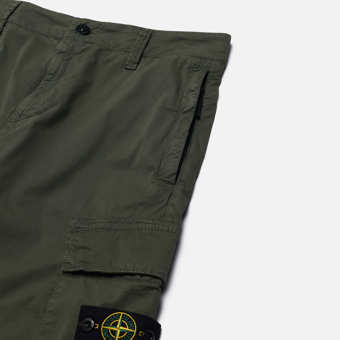 Stone Island Junior Детские шорты Season 80 Heavy Stretch Cotton Canvas Old Effect