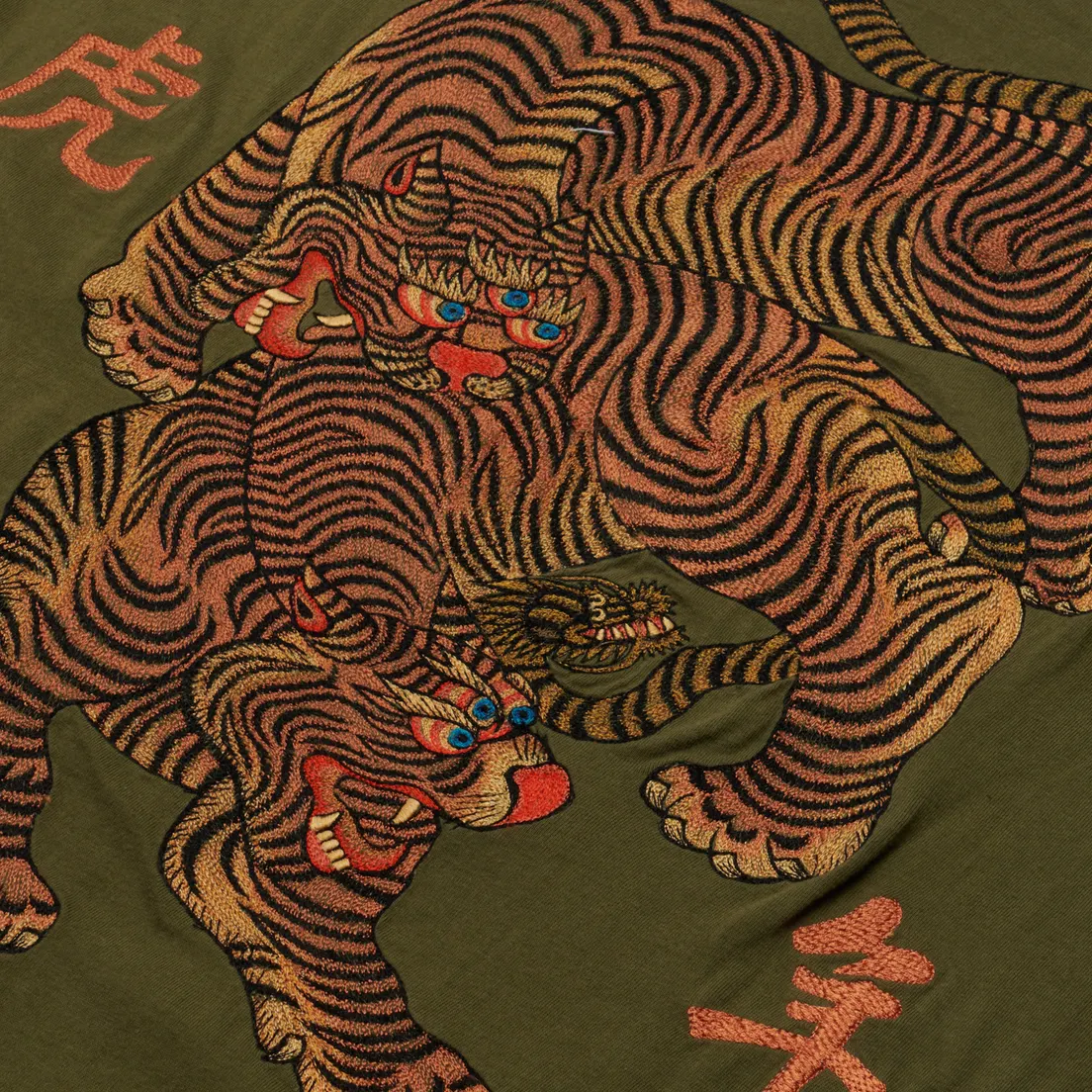 maharishi Мужской лонгслив Tiger Embroidered