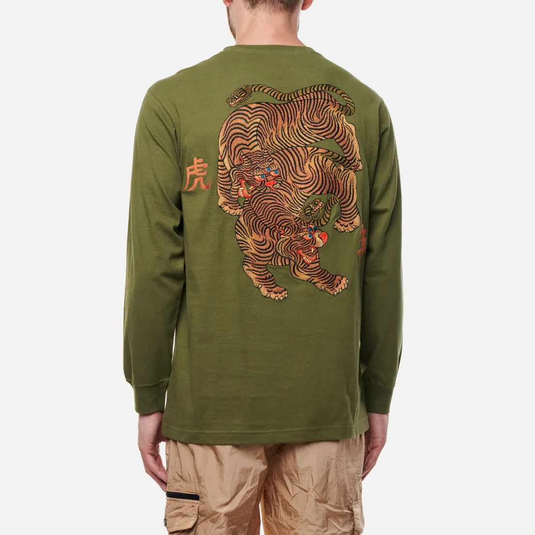 maharishi Мужской лонгслив Tiger Embroidered
