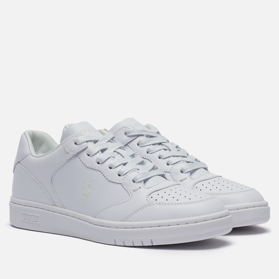 Женские кроссовки Polo Ralph Lauren Court Polo Pony Leather White/White
