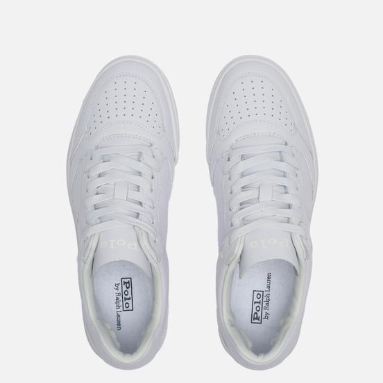 Женские кроссовки Polo Ralph Lauren Court Polo Pony Leather White/White