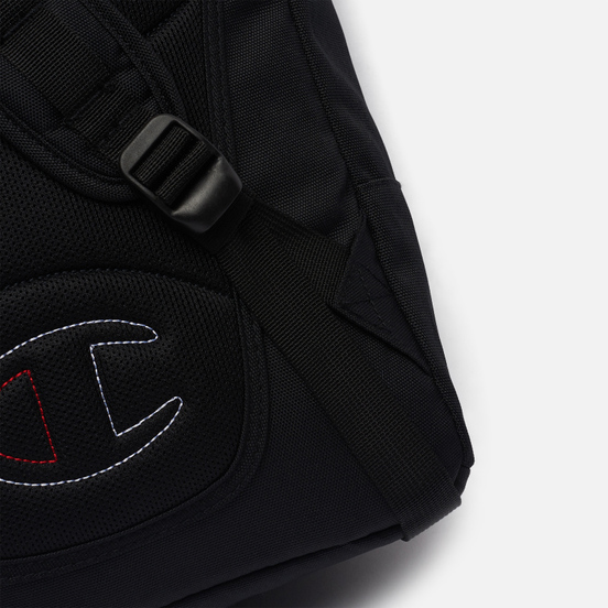 Рюкзак Champion Reverse Weave Script Logo Buckle Front Zip Pocket Black/Black