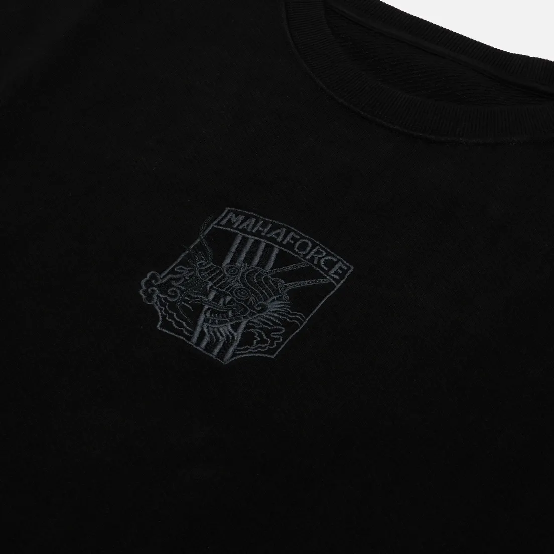 maharishi Мужская толстовка Maha Force Embroidered Crew Neck
