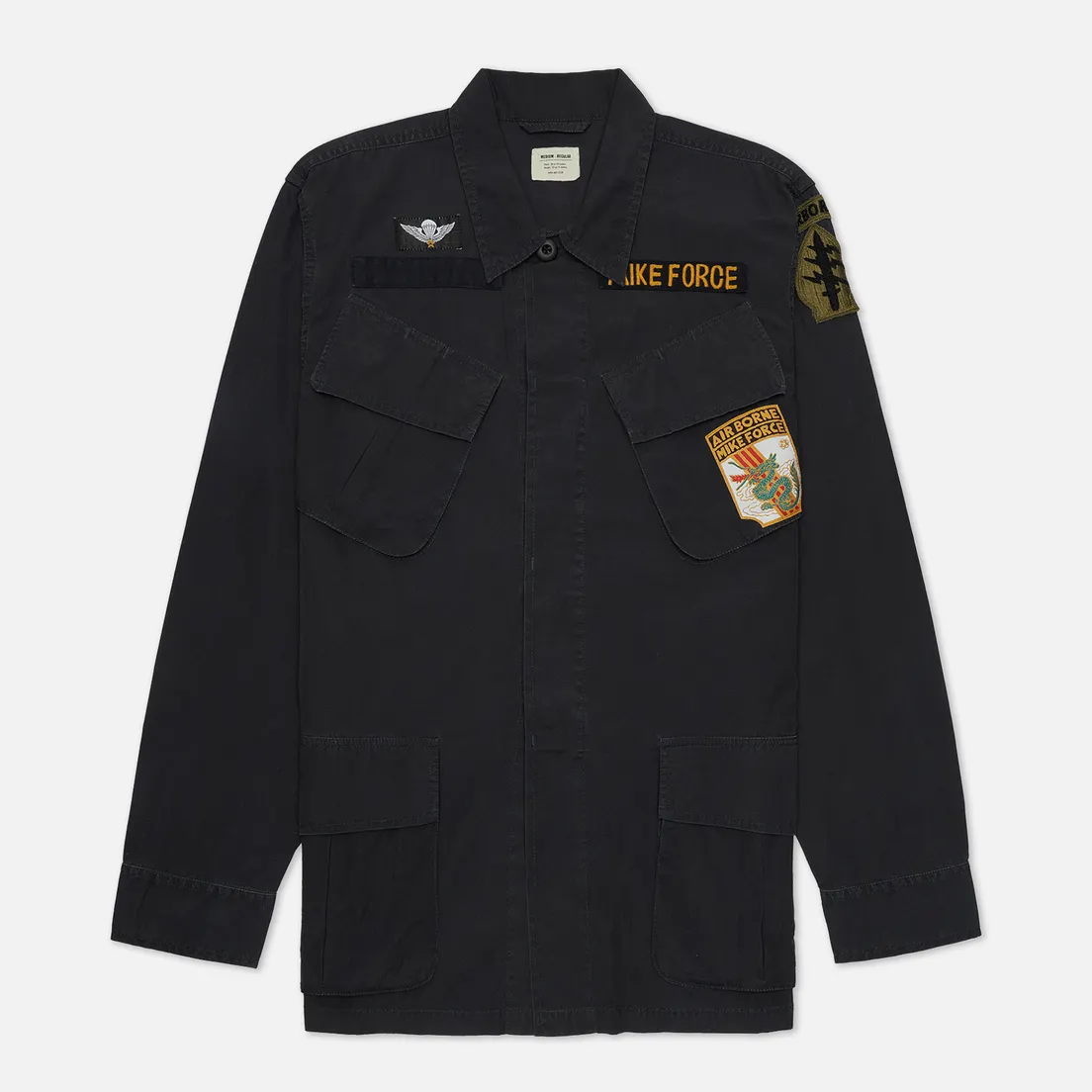 maharishi Мужская рубашка Mike Force Jungle Overshirt Washed